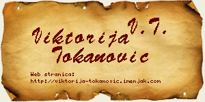 Viktorija Tokanović vizit kartica